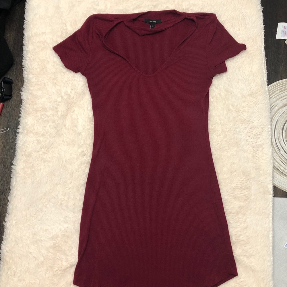 Maroon/ Red maxi dress